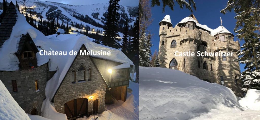 Schweitzer Castle and Chateau de Melusine Idaho